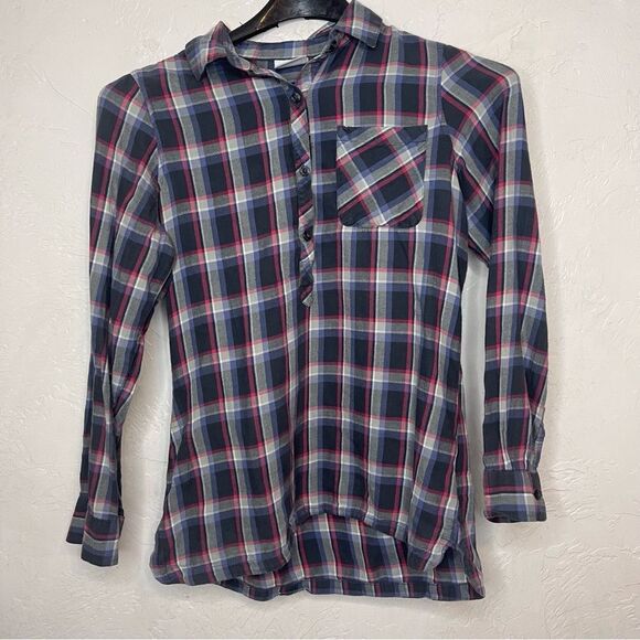 Columbia lightweight plaid flannel top size small - Picture 1 of 5